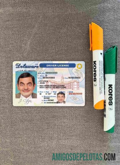 EUA Delaware DL fotovisual frontal amostra